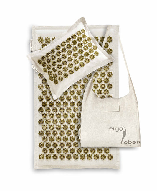 ERGOLEBEN Akupressur Premium Matten Set braun