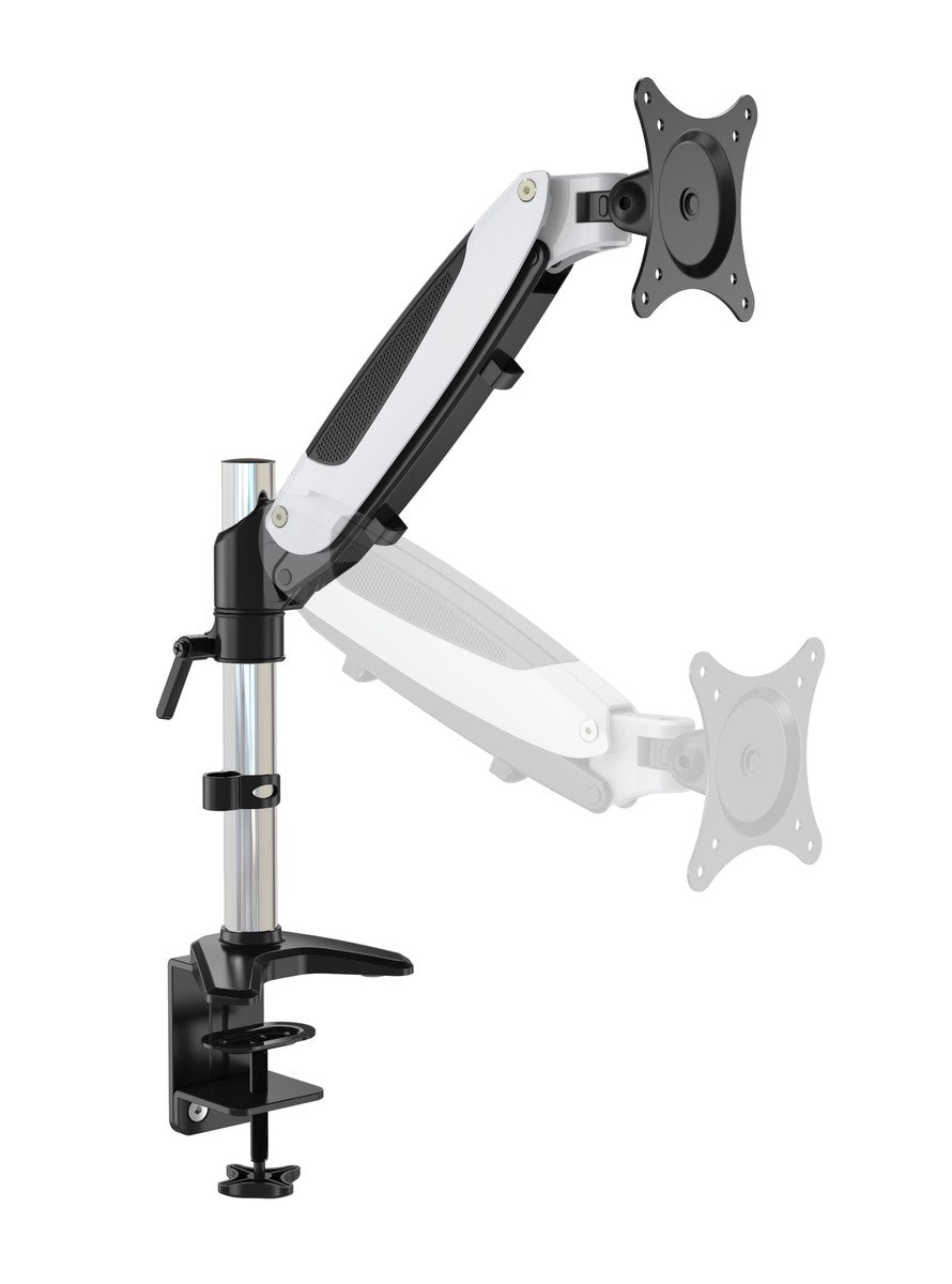 ERGOLEBEN GS120TK 1 Monitor Tischhalterung | 15-32 Zoll | Gasdruckfeder | höhenverstellbar | drehbar schwenkbar neigbar |VESA 75/100 | bis 8kg Monitor