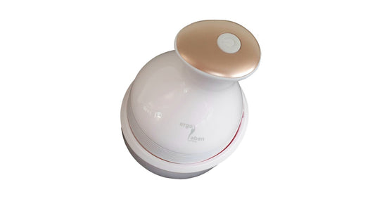 ERGOLEBEN Kopfmassagerät kabellos mit Akku rose