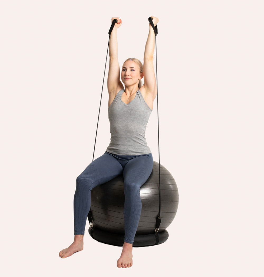 SWEDISH POSTURE Gymnastik Pilates Ball mit Widerstandsbändern