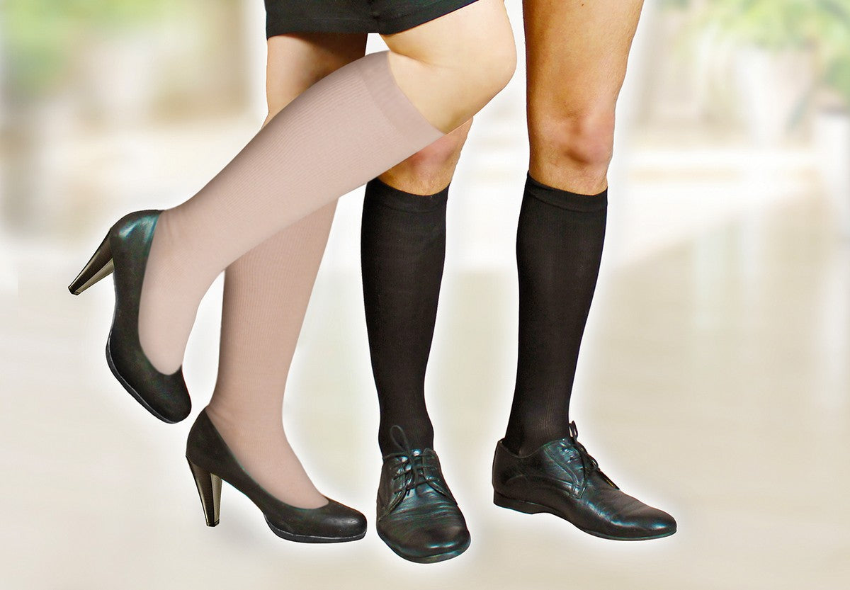 HYDAS Kompressionsstrümpfe beige Doppelpack