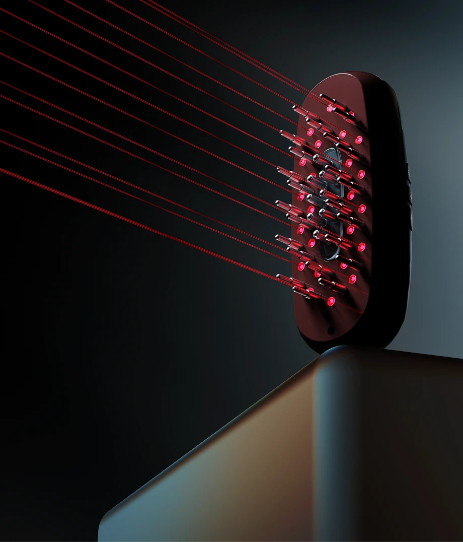 BEAUTIFLY Multifunktionaler Haarwuchs-Kamm dark