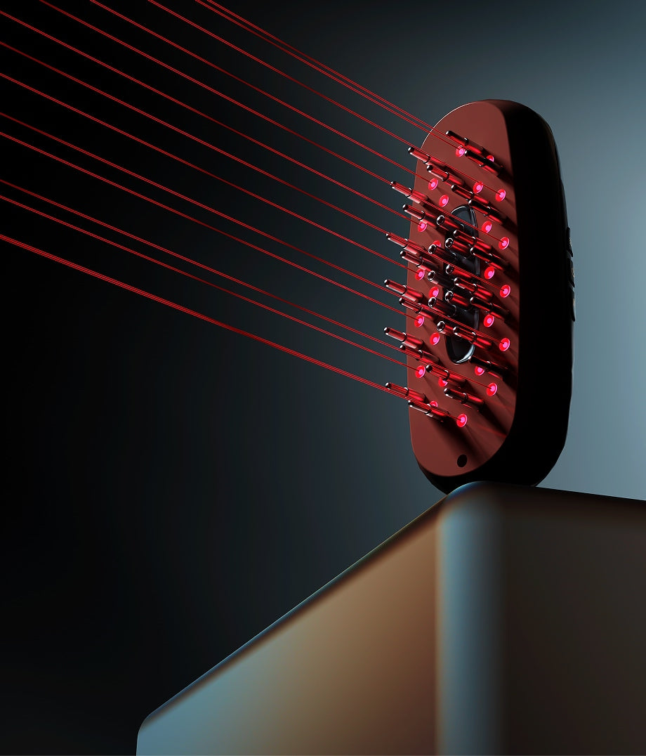 BEAUTIFLY Multifunktionaler Haarwuchs-Kamm rose