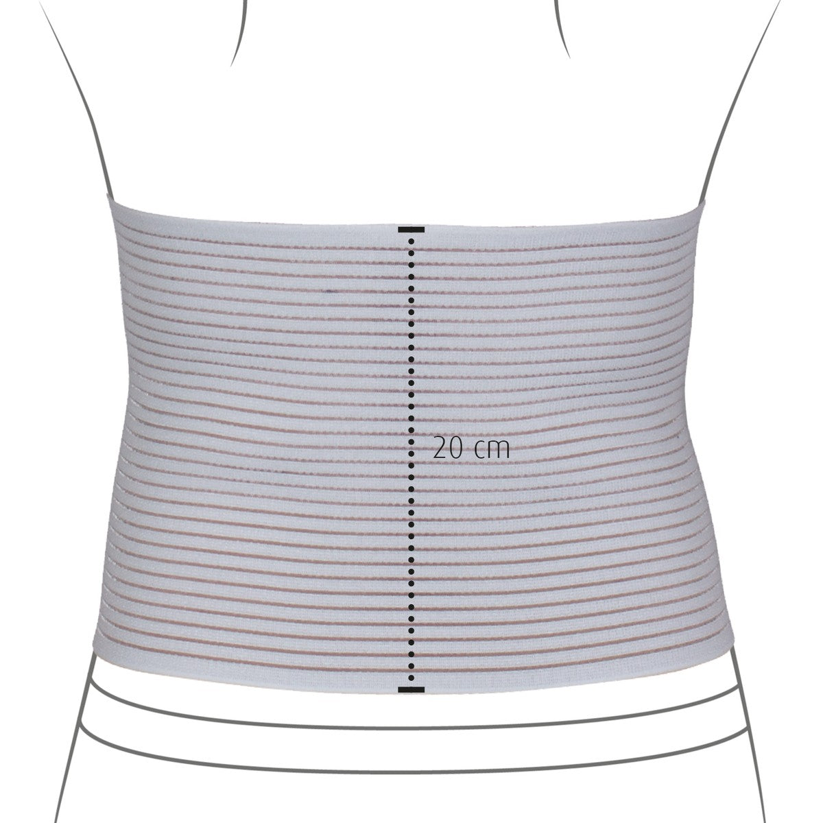 HYDAS Bauch- und Rückenstützgürtel Gr. L, ws