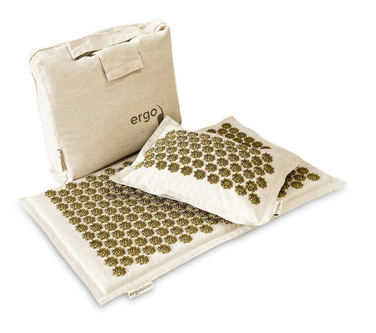 ERGOLEBEN Akupressur Premium Matten Set braun