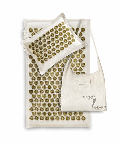 ERGOLEBEN Akupressur Premium Matten Set braun