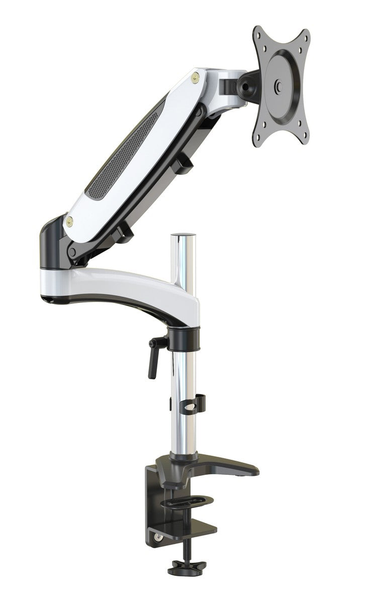 ERGOLEBEN GS130TK 1 Monitor Tischhalterung mit Verlängerung | 15-32 Zoll | Gasdruckfeder | höhenverstellbare | drehbar schwenkbar neigbar | VESA 75/100 | bis 8kg Monitor