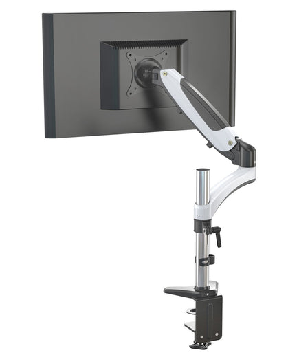 ERGOLEBEN GS130TK 1 Monitor Tischhalterung mit Verlängerung | 15-32 Zoll | Gasdruckfeder | höhenverstellbare | drehbar schwenkbar neigbar | VESA 75/100 | bis 8kg Monitor