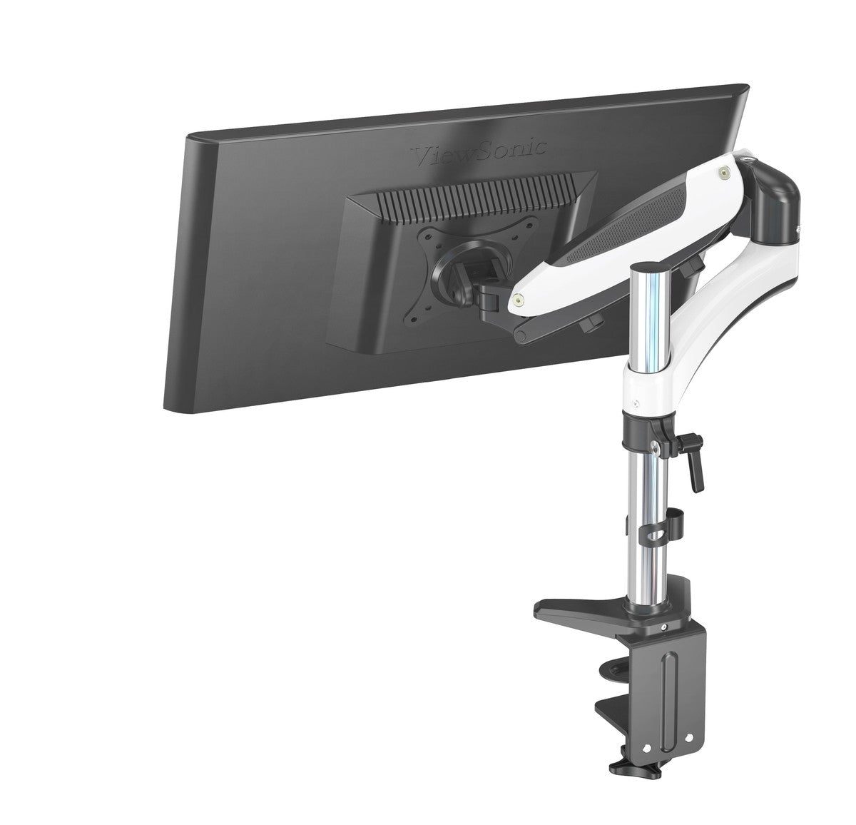 ERGOLEBEN GS130TK 1 Monitor Tischhalterung mit Verlängerung | 15-32 Zoll | Gasdruckfeder | höhenverstellbare | drehbar schwenkbar neigbar | VESA 75/100 | bis 8kg Monitor