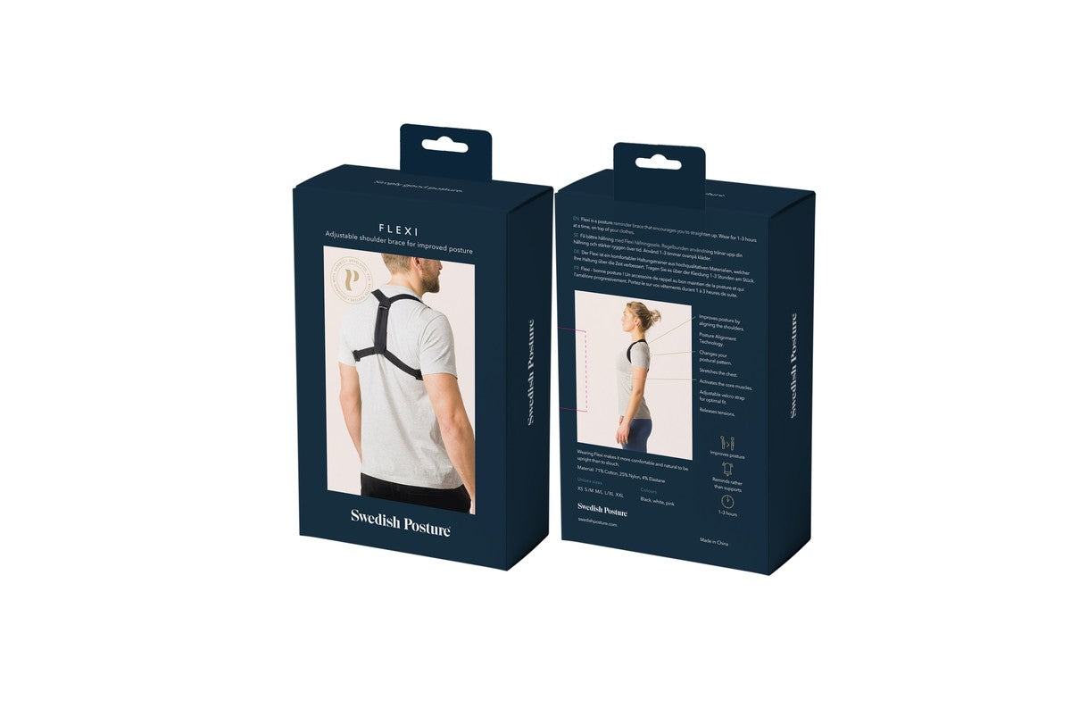 SWEDISH POSTURE Flexi Haltungsstütze schwarz S-M