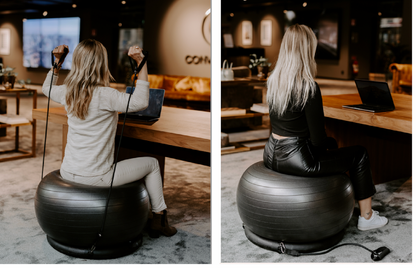 SWEDISH POSTURE Gymnastik Pilates Ball mit Widerstandsbändern