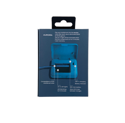 LUCENT Aurora Zahnbürsten Sterilisator blau