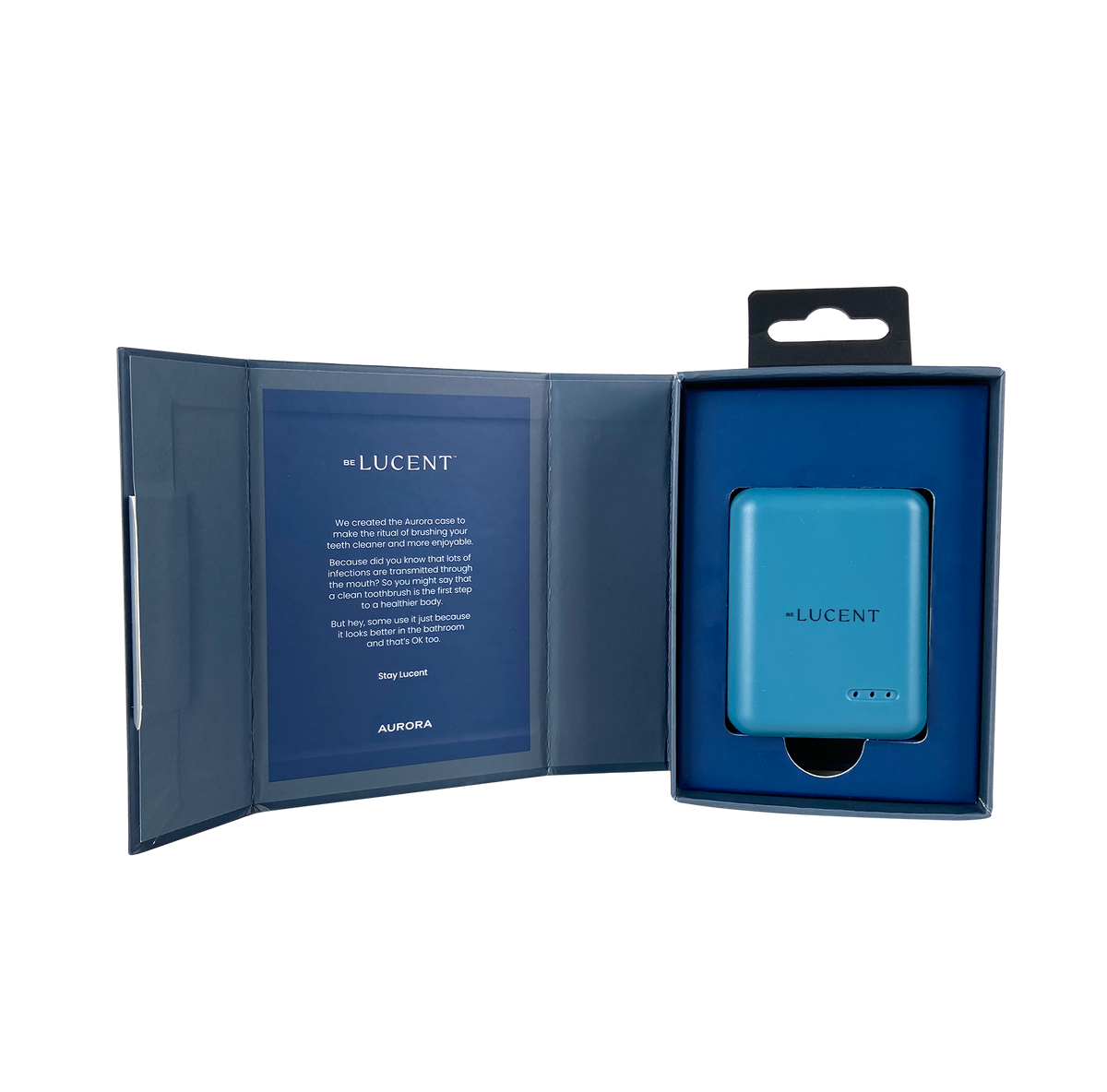 LUCENT Aurora Zahnbürsten Sterilisator blau