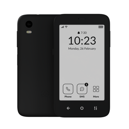 MUDITA Kompakt Smartphone E Ink Display Schwarz