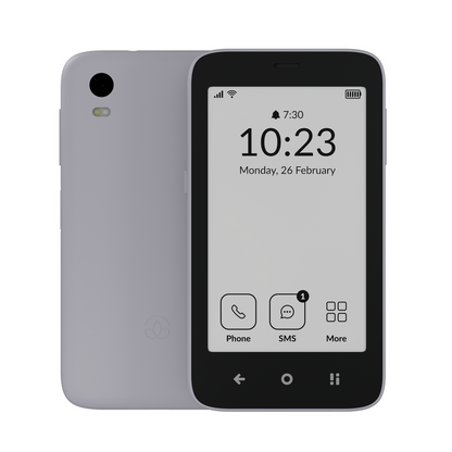 MUDITA Kompakt Smartphone E Ink Display Grau