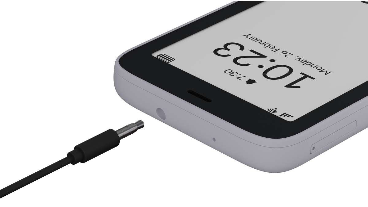 MUDITA Kompakt Smartphone E Ink Display Grau