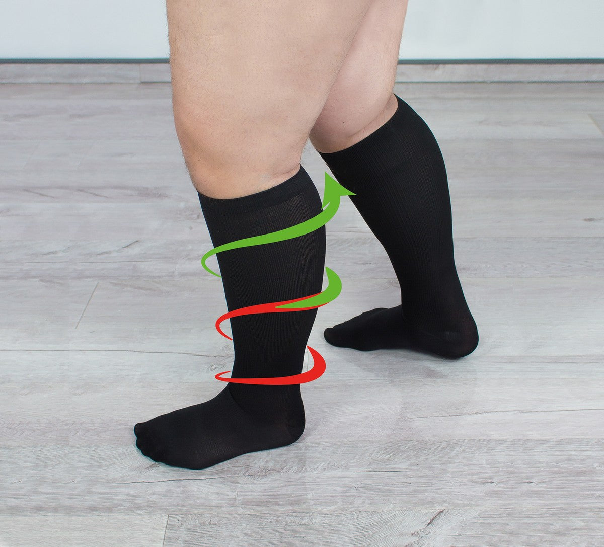 HYDAS Kompressionsstrümpfe XXL schwarz Doppelpack