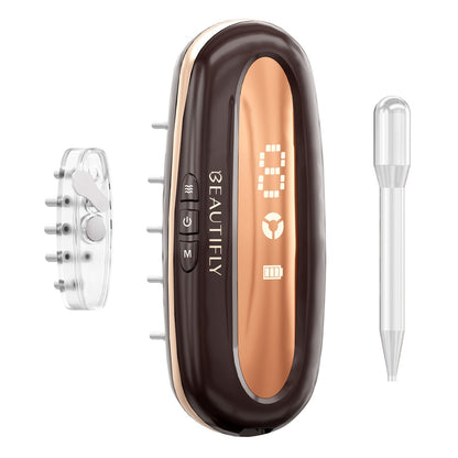 BEAUTIFLY Multifunktionaler Haarwuchs-Kamm dark