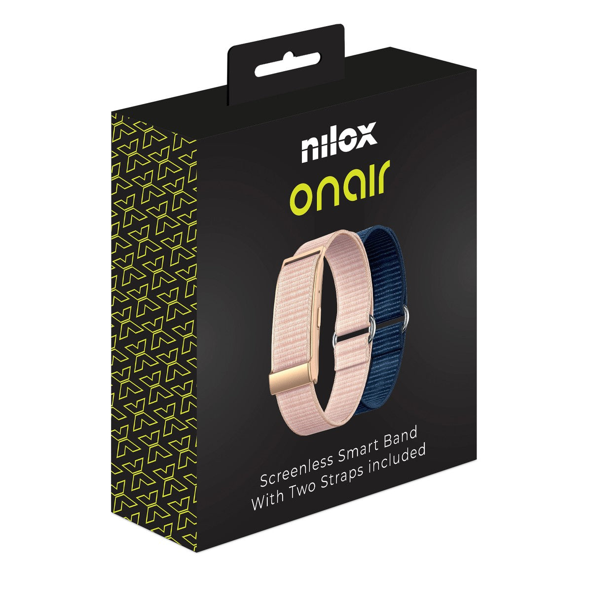 NILOX Screenless Smart Band with 2 Straps Pink