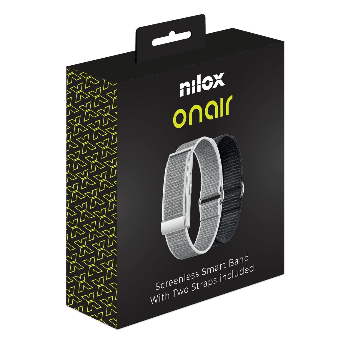 NILOX Screenless Smart Band with 2 Straps Silver