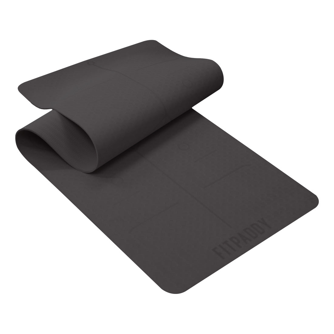 FITPADDY Eco TPE Yogamatte 6 mm Blau
