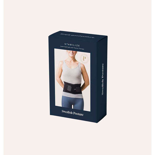 SWEDISH POSTURE Stabilize M Lendenstützgürtel Schwarz