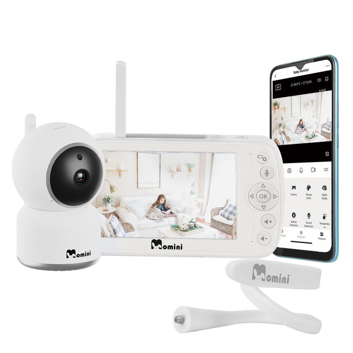 MOMINI BlissEye Elektronischer Baby Monitor