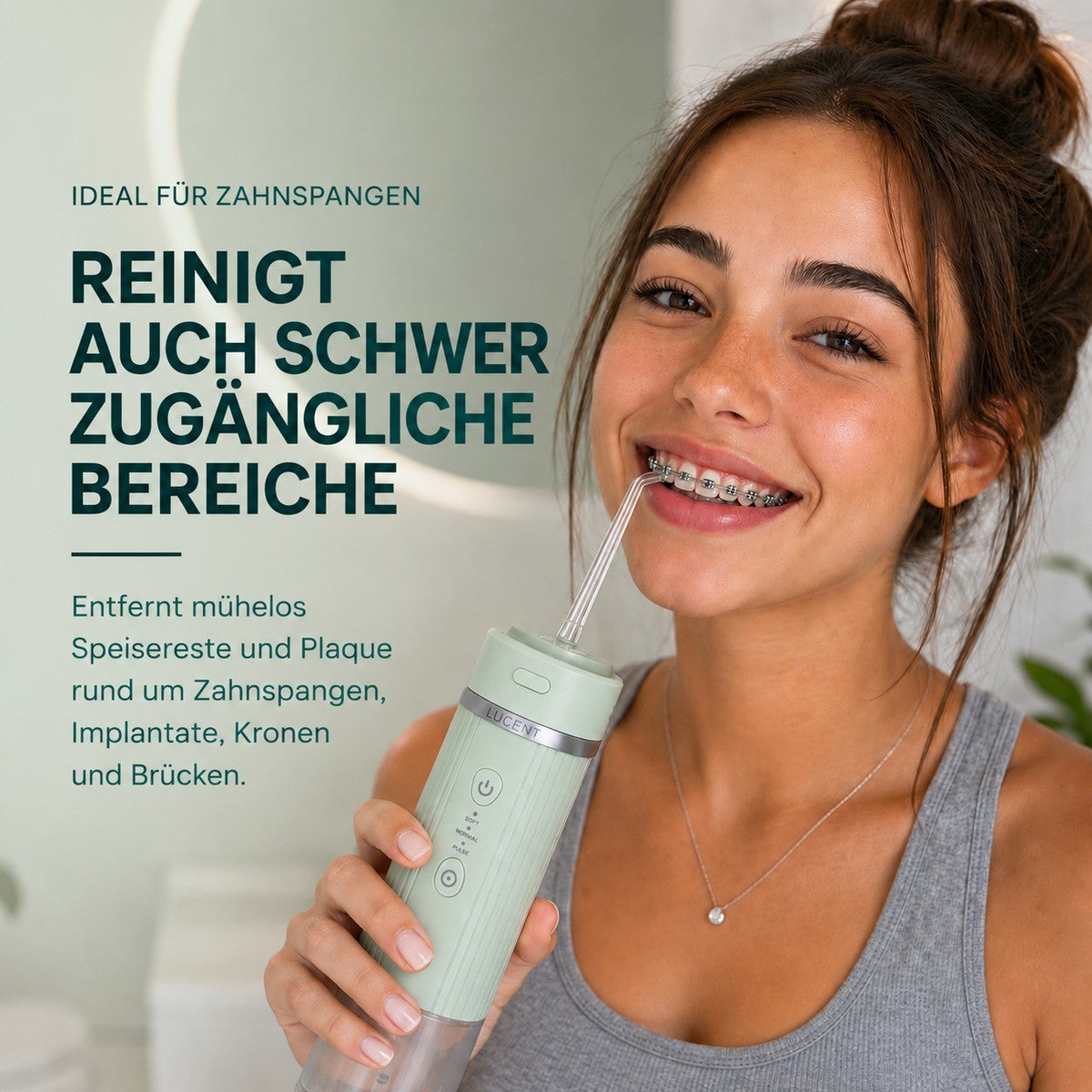 LUCENT Pulse Mundreinigung Wasserflosser Set