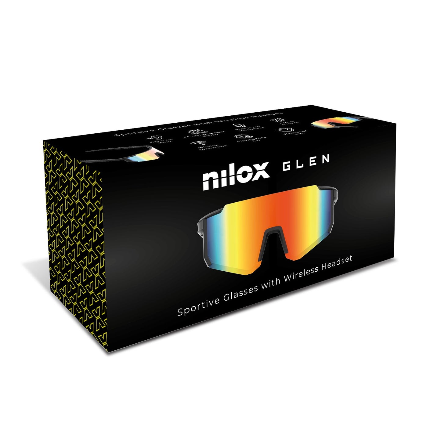 NILOX Sport-Audio-Brille Schwarz